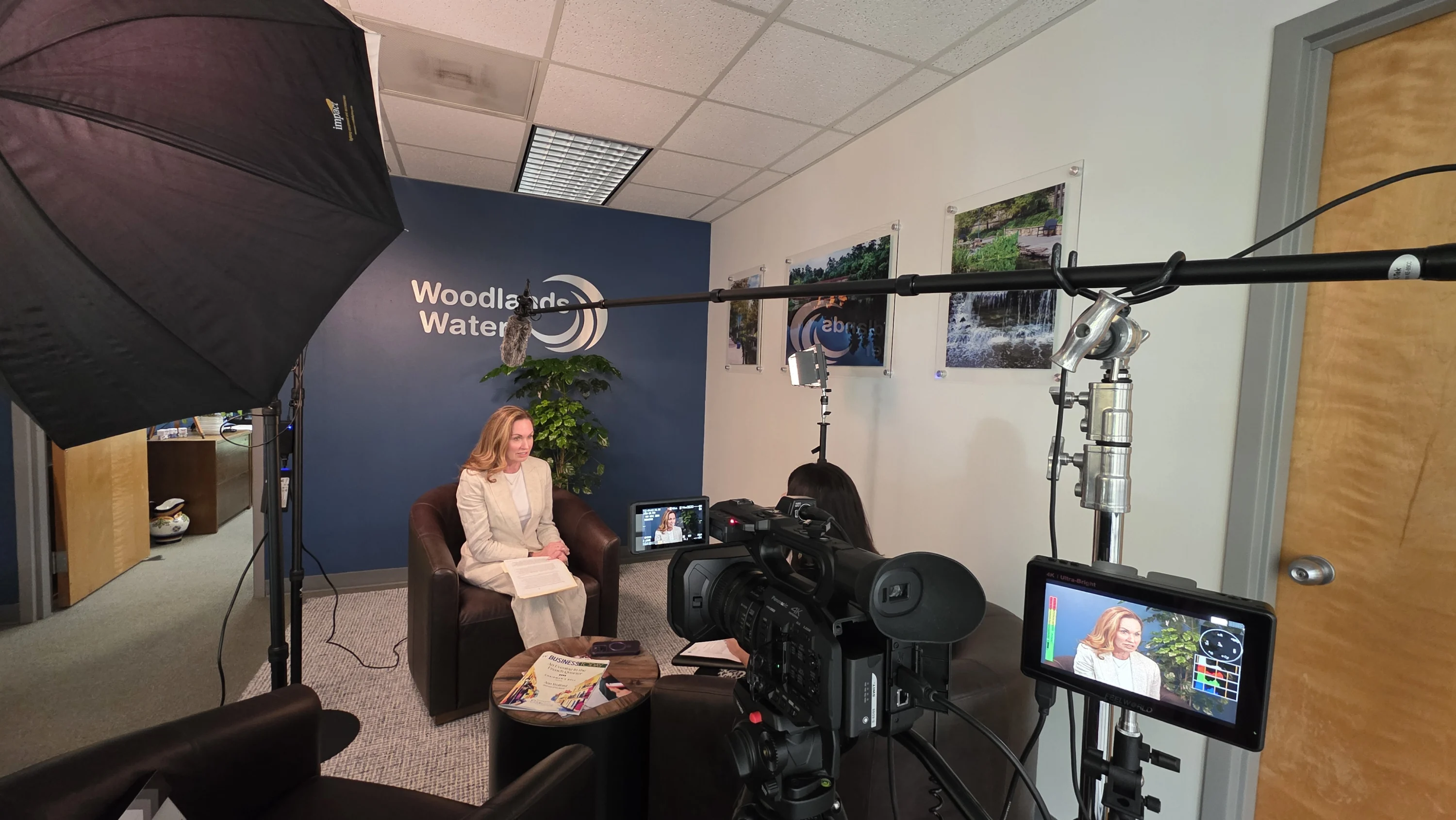 woodlands water video shoot Video Production